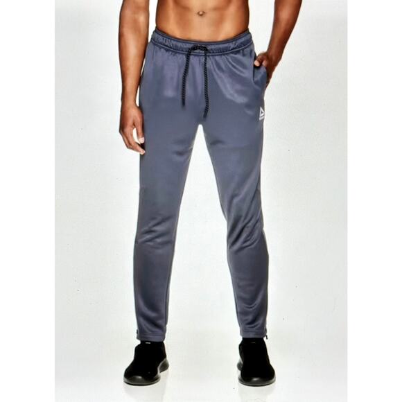 Reebok Mens Active Interlock Jogger Pants Gray XL - Picture 1 of 16